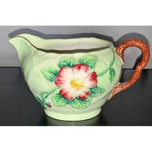 Carlton Ware Handpainted Creamer Pitcher Rose Floral Design Made in England